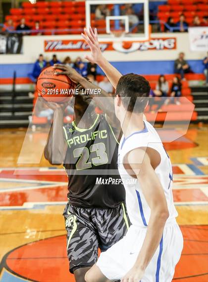 Thumbnail 3 in Prolific Prep Academy vs Hillcrest Prep (Marshall County Hoopfest) photogallery.