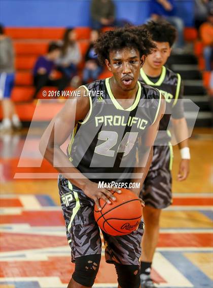 Thumbnail 2 in Prolific Prep Academy vs Hillcrest Prep (Marshall County Hoopfest) photogallery.