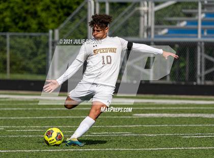 Thumbnail 2 in Brebeuf Jesuit Preparatory vs. Speedway (IHSAA 2A Regional Final) photogallery.