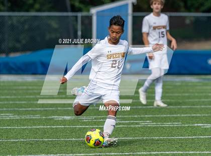 Thumbnail 2 in Brebeuf Jesuit Preparatory vs. Speedway (IHSAA 2A Regional Final) photogallery.