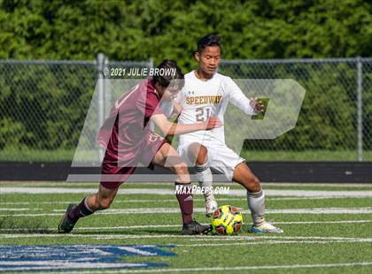 Thumbnail 1 in Brebeuf Jesuit Preparatory vs. Speedway (IHSAA 2A Regional Final) photogallery.