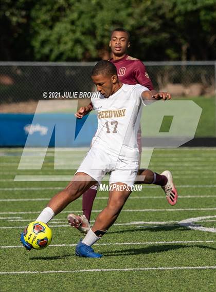 Thumbnail 3 in Brebeuf Jesuit Preparatory vs. Speedway (IHSAA 2A Regional Final) photogallery.