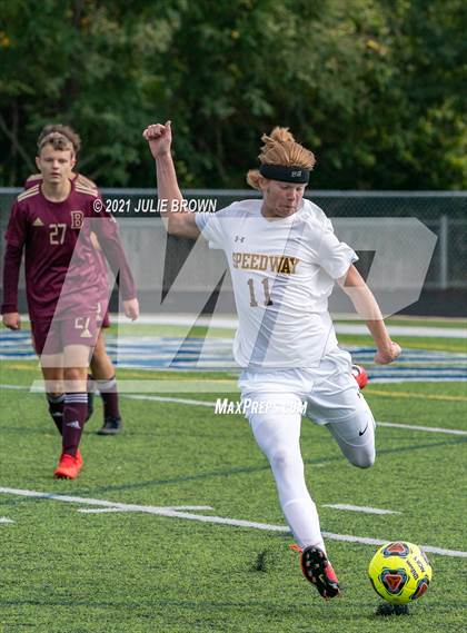 Thumbnail 1 in Brebeuf Jesuit Preparatory vs. Speedway (IHSAA 2A Regional Final) photogallery.