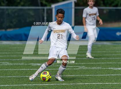 Thumbnail 1 in Brebeuf Jesuit Preparatory vs. Speedway (IHSAA 2A Regional Final) photogallery.