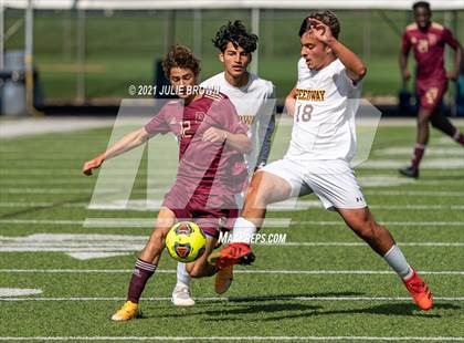 Thumbnail 2 in Brebeuf Jesuit Preparatory vs. Speedway (IHSAA 2A Regional Final) photogallery.