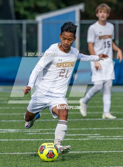 Thumbnail 1 in Brebeuf Jesuit Preparatory vs. Speedway (IHSAA 2A Regional Final) photogallery.
