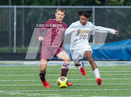 Thumbnail 2 in Brebeuf Jesuit Preparatory vs. Speedway (IHSAA 2A Regional Final) photogallery.