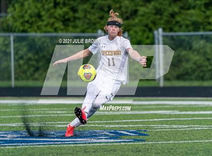 Thumbnail 2 in Brebeuf Jesuit Preparatory vs. Speedway (IHSAA 2A Regional Final) photogallery.