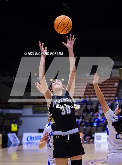 Thumbnail 1 in Foothill vs. Bishop Union (CIF CS Basketball Championships D VI) photogallery.