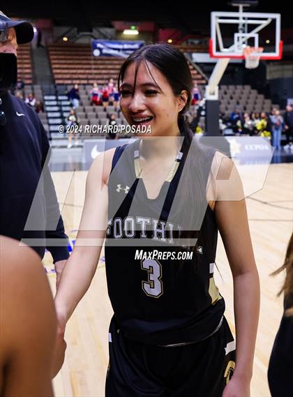 Thumbnail 1 in Foothill vs. Bishop Union (CIF CS Basketball Championships D VI) photogallery.