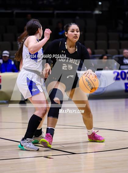 Thumbnail 1 in Foothill vs. Bishop Union (CIF CS Basketball Championships D VI) photogallery.