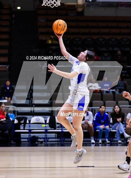 Thumbnail 2 in Foothill vs. Bishop Union (CIF CS Basketball Championships D VI) photogallery.