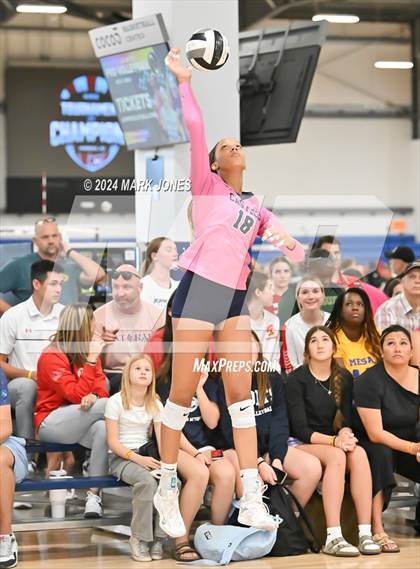 Thumbnail 3 in Casteel vs. Xavier College Prep (Nike TOC Southwest) photogallery.