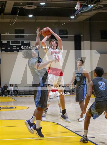 Thumbnail 3 in Temecula Prep vs. Linfield Christian (Rancho Christian Eagles Showcase) photogallery.