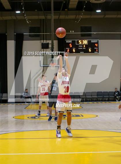 Thumbnail 2 in Temecula Prep vs. Linfield Christian (Rancho Christian Eagles Showcase) photogallery.