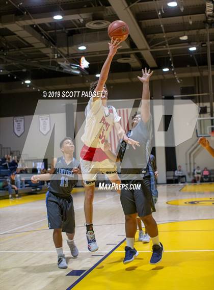 Thumbnail 1 in Temecula Prep vs. Linfield Christian (Rancho Christian Eagles Showcase) photogallery.
