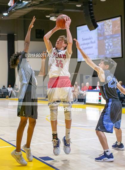 Thumbnail 1 in Temecula Prep vs. Linfield Christian (Rancho Christian Eagles Showcase) photogallery.