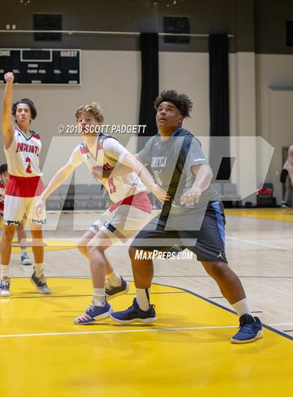 Thumbnail 2 in Temecula Prep vs. Linfield Christian (Rancho Christian Eagles Showcase) photogallery.