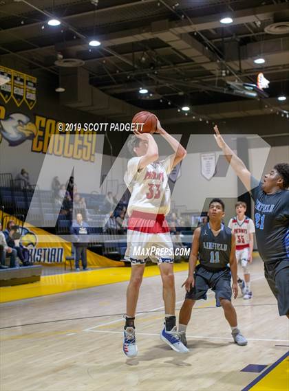 Thumbnail 2 in Temecula Prep vs. Linfield Christian (Rancho Christian Eagles Showcase) photogallery.