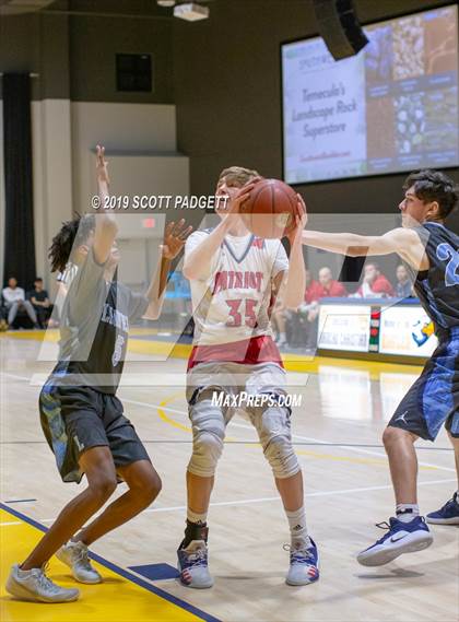 Thumbnail 3 in Temecula Prep vs. Linfield Christian (Rancho Christian Eagles Showcase) photogallery.