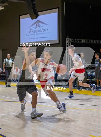 Thumbnail 1 in Temecula Prep vs. Linfield Christian (Rancho Christian Eagles Showcase) photogallery.