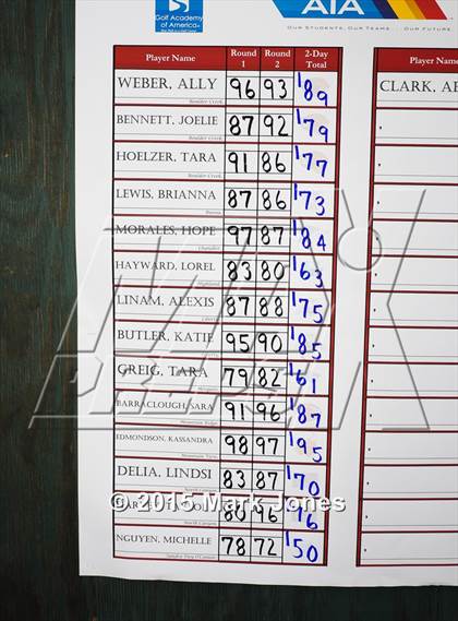 Thumbnail 2 in AIA D1 Girls Golf Championships photogallery.
