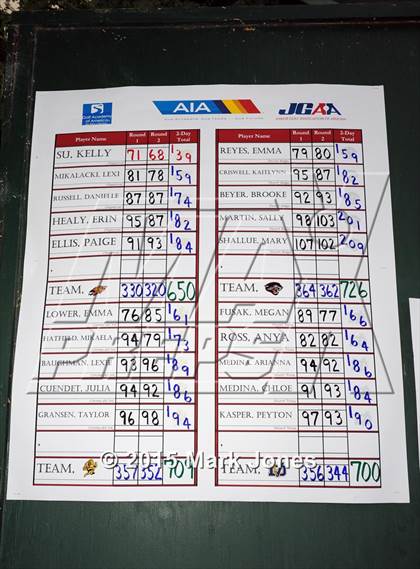 Thumbnail 3 in AIA D1 Girls Golf Championships photogallery.