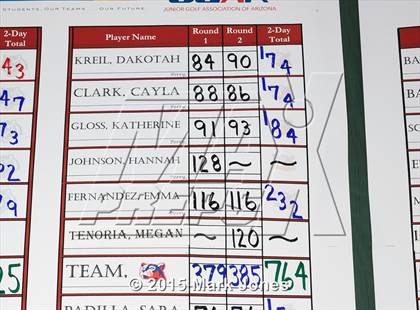 Thumbnail 2 in AIA D1 Girls Golf Championships photogallery.