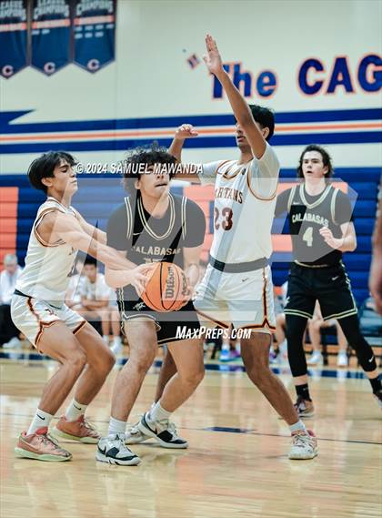 Thumbnail 2 in Calabasas vs La Canada (9th Annual west valley Boys Basketball Tip-off Classic) photogallery.