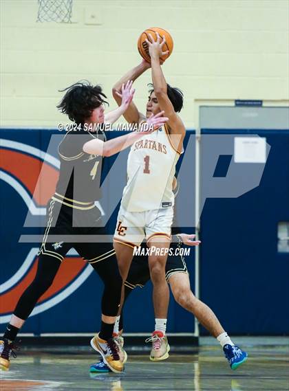 Thumbnail 1 in Calabasas vs La Canada (9th Annual west valley Boys Basketball Tip-off Classic) photogallery.