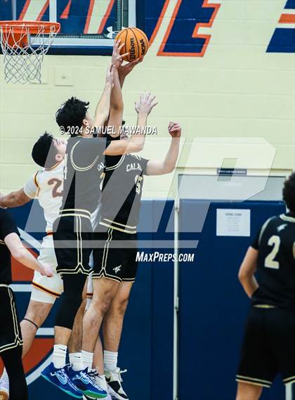 Thumbnail 3 in Calabasas vs La Canada (9th Annual west valley Boys Basketball Tip-off Classic) photogallery.
