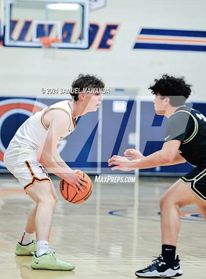 Thumbnail 3 in Calabasas vs La Canada (9th Annual west valley Boys Basketball Tip-off Classic) photogallery.