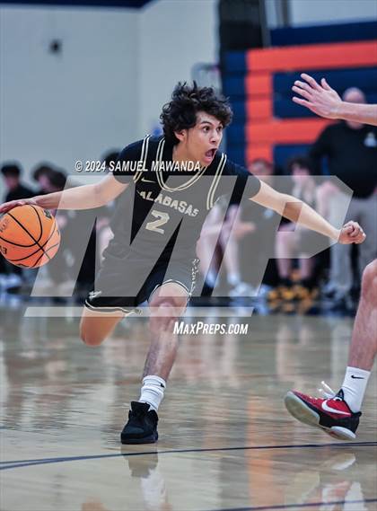 Thumbnail 3 in Calabasas vs La Canada (9th Annual west valley Boys Basketball Tip-off Classic) photogallery.