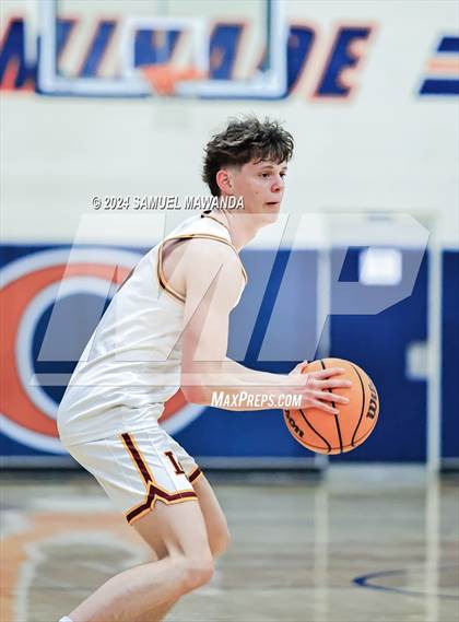 Thumbnail 2 in Calabasas vs La Canada (9th Annual west valley Boys Basketball Tip-off Classic) photogallery.