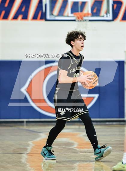 Thumbnail 3 in Calabasas vs La Canada (9th Annual west valley Boys Basketball Tip-off Classic) photogallery.