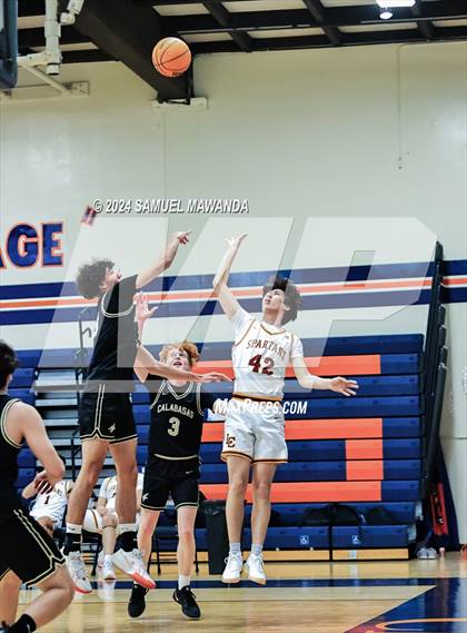 Thumbnail 3 in Calabasas vs La Canada (9th Annual west valley Boys Basketball Tip-off Classic) photogallery.