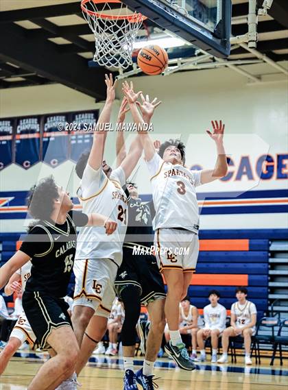 Thumbnail 3 in Calabasas vs La Canada (9th Annual west valley Boys Basketball Tip-off Classic) photogallery.