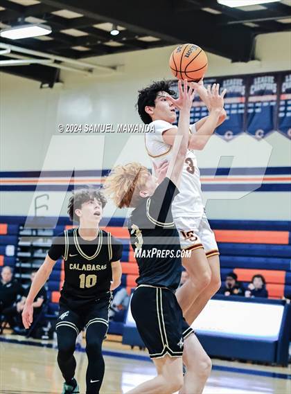 Thumbnail 1 in Calabasas vs La Canada (9th Annual west valley Boys Basketball Tip-off Classic) photogallery.