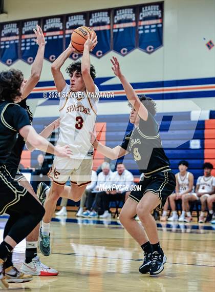 Thumbnail 3 in Calabasas vs La Canada (9th Annual west valley Boys Basketball Tip-off Classic) photogallery.