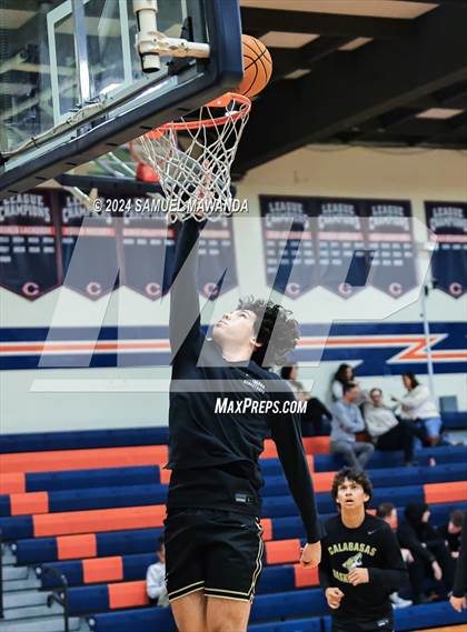 Thumbnail 3 in Calabasas vs La Canada (9th Annual west valley Boys Basketball Tip-off Classic) photogallery.