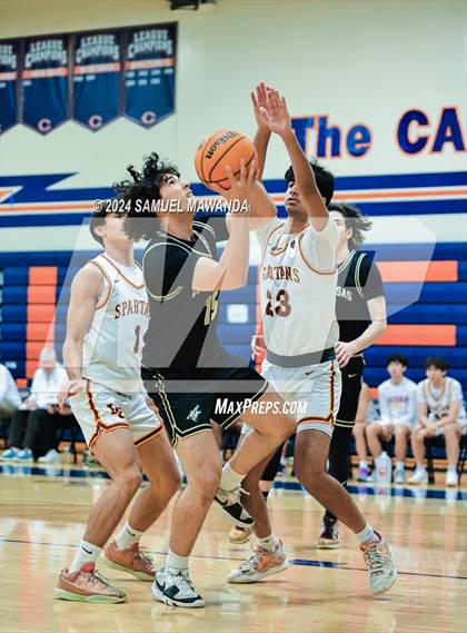 Thumbnail 3 in Calabasas vs La Canada (9th Annual west valley Boys Basketball Tip-off Classic) photogallery.