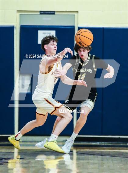 Thumbnail 2 in Calabasas vs La Canada (9th Annual west valley Boys Basketball Tip-off Classic) photogallery.