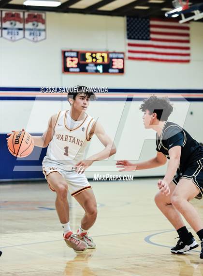Thumbnail 3 in Calabasas vs La Canada (9th Annual west valley Boys Basketball Tip-off Classic) photogallery.