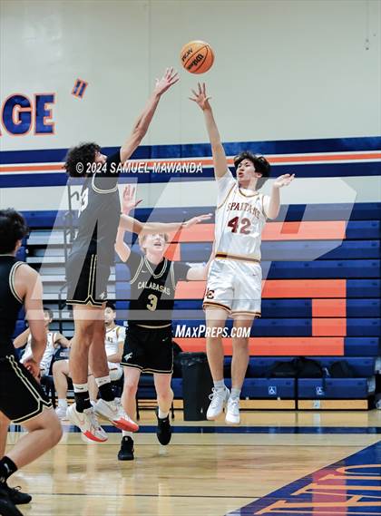 Thumbnail 2 in Calabasas vs La Canada (9th Annual west valley Boys Basketball Tip-off Classic) photogallery.