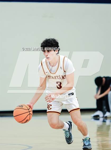 Thumbnail 3 in Calabasas vs La Canada (9th Annual west valley Boys Basketball Tip-off Classic) photogallery.