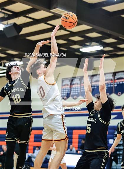 Thumbnail 1 in Calabasas vs La Canada (9th Annual west valley Boys Basketball Tip-off Classic) photogallery.