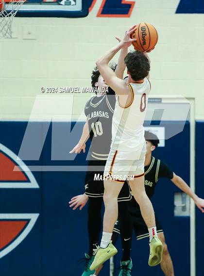 Thumbnail 1 in Calabasas vs La Canada (9th Annual west valley Boys Basketball Tip-off Classic) photogallery.