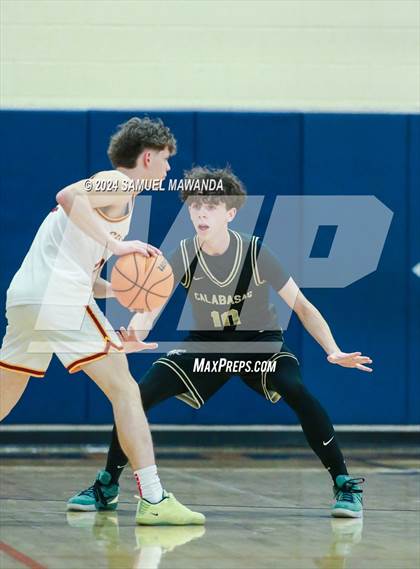 Thumbnail 1 in Calabasas vs La Canada (9th Annual west valley Boys Basketball Tip-off Classic) photogallery.