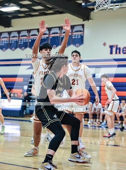 Thumbnail 3 in Calabasas vs La Canada (9th Annual west valley Boys Basketball Tip-off Classic) photogallery.