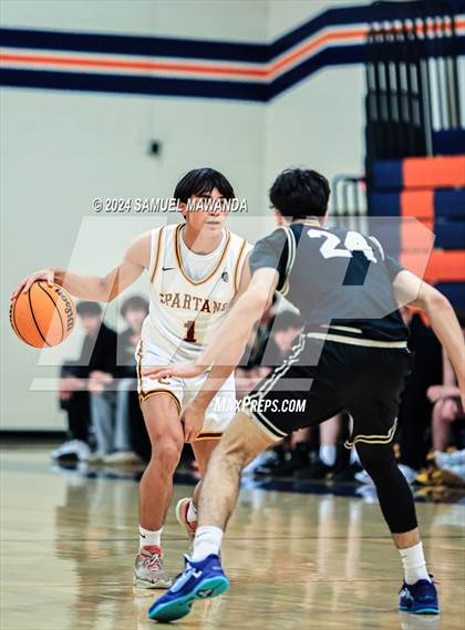 Thumbnail 3 in Calabasas vs La Canada (9th Annual west valley Boys Basketball Tip-off Classic) photogallery.